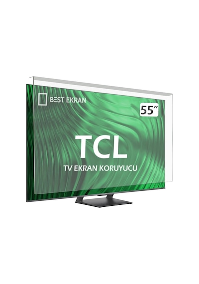 TCL Uyumlu 55c645 Tv Ekran Koruyucu - TCL Uyumlu 55" İnç 139 Cm Ekran Koruyucu