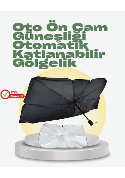 Katlanabilir Oto Güneşlik Pratik, Dayanıklı, Uv Koruyucu Tasarım