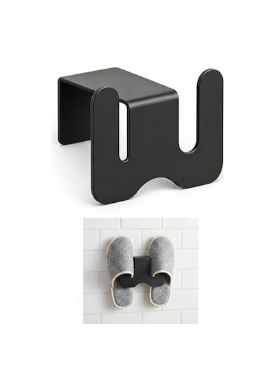 Orret Home Duvara Yapıştırılabilir Terlik Askısı Metal Terlik Organizeri Banyo Terlik Tutucu Yapışkanlı Duvar Askılığı Çift Terlik Aparatı Siyah Minimalist Tasarım Açık Ceviz Orret Home Duvara Yapıştırılabilir Terlik Askısı Metal Terlik Organizeri Banyo Terlik Tutucu Yapışkanlı Duvar Askılığı Çift Terlik Aparatı Siyah Minimalist Tasarım Açık Ceviz