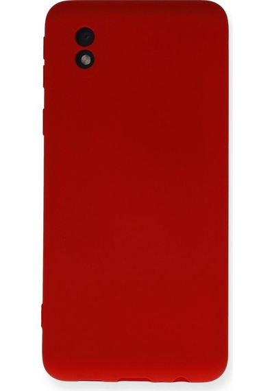 Ilkeshop Newface Samsung Galaxy Uyumlu A01 Core Kılıf Nano İçi Kadife Silikon - Kırmızı