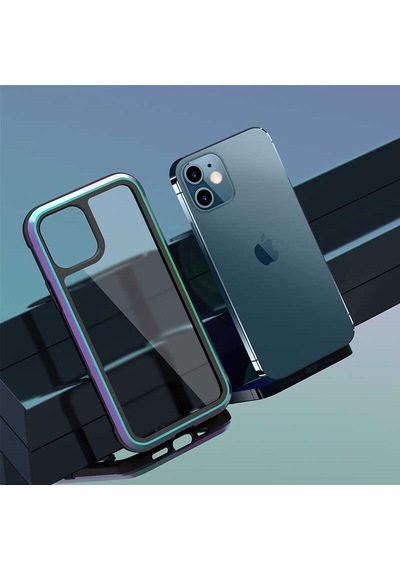 Apple  Uyumlu iPhone 12 Mini Kılıf Defens Armor Ultra Koruma Case Siyah