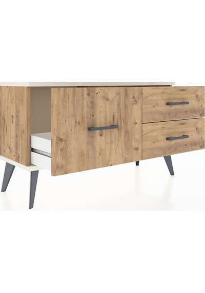 Arges Şifonyer 3 Çekmeceli 88x30x48 Çam-aytaşı/çam Aytaşı/çam