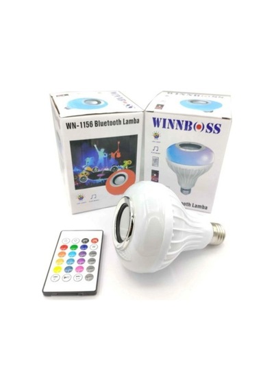 Bluetooth'lu Hoparlörlü Led Ampul 2700K
