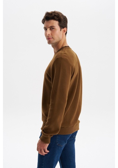 AR-MA Arma Erkek Regular Fit Örme Selanik Sweatshirt %65 Pamuk %35 Polyester, Karbon Fırçalı, Basic Bisiklet Yaka K30124698902 Kahverengi-k7 AR-MA Arma Erkek Regular Fit Örme Selanik Sweatshirt %65 Pamuk %35 Polyester, Karbon Fırçalı, Basic Bisiklet Yaka K30124698902 Kahverengi-k7