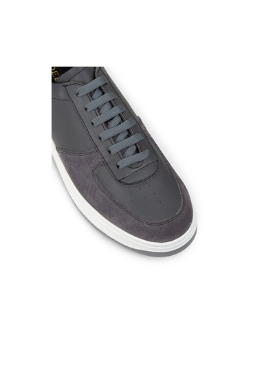 Deery Hakiki Deri Gri Erkek Sneaker Ayakkabı - 01965Mgrıe02 Gri