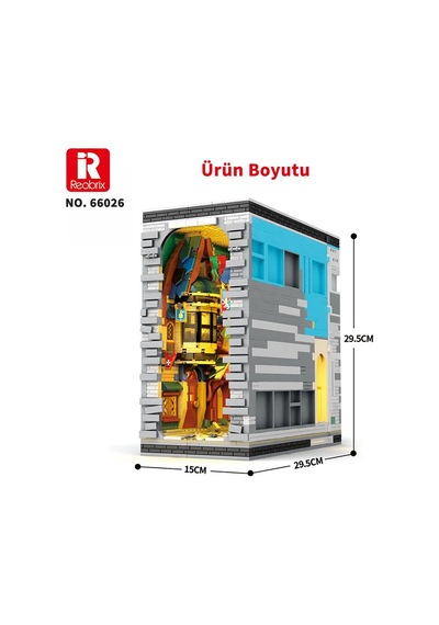 Reobrix Middle Ages Bazaar Book 66026 Brick Yapım Seti