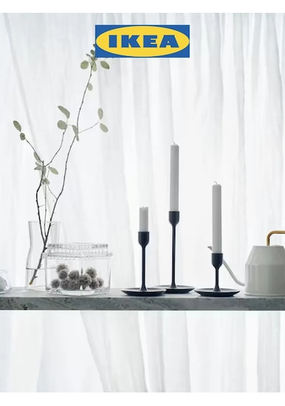 Ikea İsveç Mumlukları, Fulltalig Fulltalig Ikea 319075757 Siyah