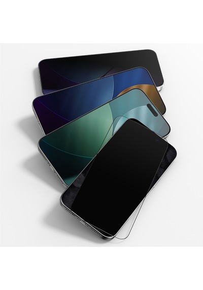 Apple Uyumlu   iPhone 17 Pro Max Amazingthing Titan Privacy İz Bırakmayan Temperli Ekran Koruyucu Siyah