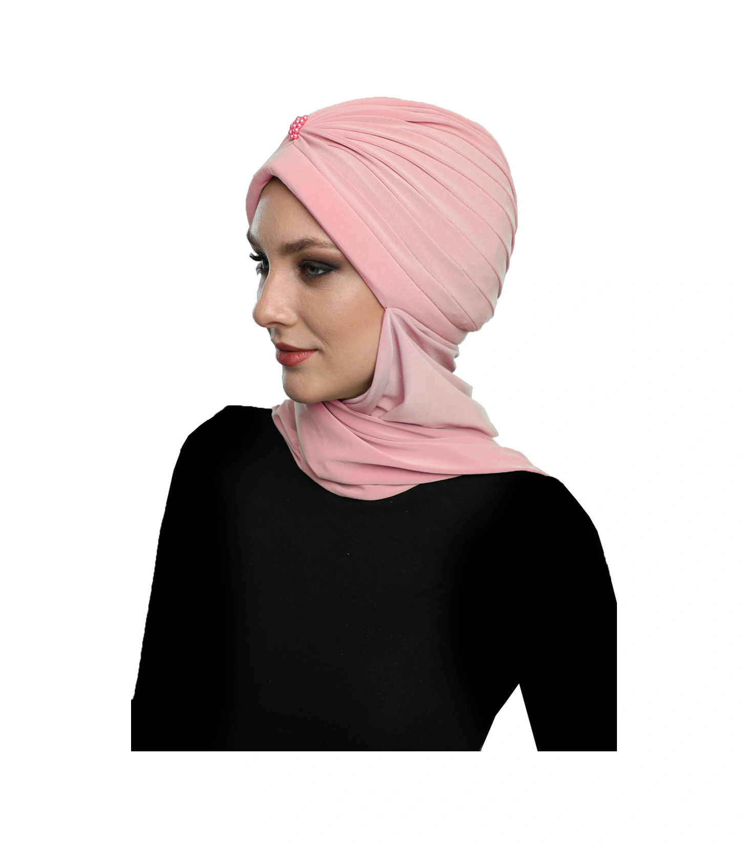 Elysianfidan Incili Atkılı El Işi Inci Işlemeli Pudra Hazır Türban Tesettür Bone Pudra Elysianfidan Incili Atkılı El Işi Inci Işlemeli Pudra Hazır Türban Tesettür Bone Pudra