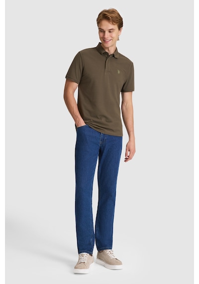 U.S. Polo Assn. U.s. Polo Assn. Erkek Koyu Haki Tişört Basic 50327003-vr111