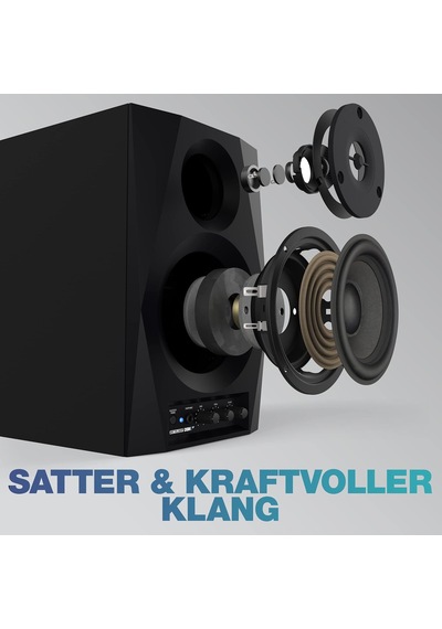 Dsm-3 Bt Çift 3 İnç 2x 20w 2-yollu Bluetooth Özellikli Aktif Stüdyo Referans & Dj Monitörü Hoparlörü