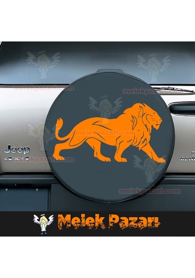 Aslan Araba Ve Duvar Sticker