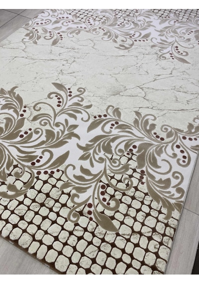 Tiffany Halı Tual 200x300 TF 318 Krem Pembe 6 M2 Halı !