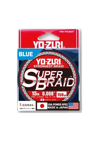 Yo-zuri Süper Örgü 150 Yard Makara Mavi 15 Lb Çizgi