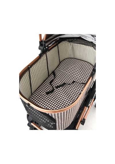 Zampa Vector Kedi & Köpek Arabası Kahverengi - 20 Kg Taşıma Kapasiteli Premium Puset