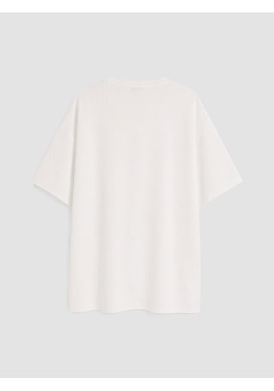 Lcw Curve Beyaz Büyük Beden Oversize Kadın Tişört