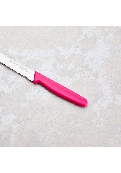 Aryıldız Solo Domates Bıçağı Pembe 11 Cm Renkli