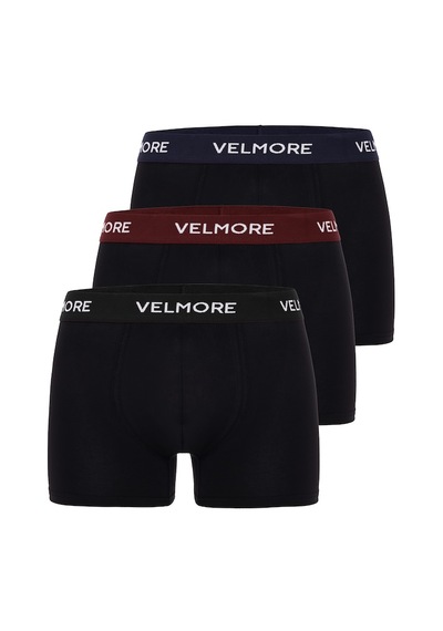 Velmore Erkek Boxer 3 Lı Kutu Yumuşak Pamuk Sıkmayan Bel Lastikli Beden S - 5xl Mix