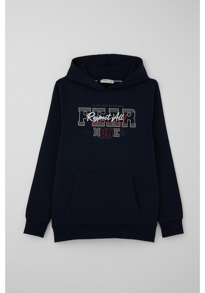 Breeze Erkek Çocuk Sweatshirt Kapüşonlu Yazı Baskılı Kanguru Cepli 9-14 Yaş, Lacivert Lacivert Breeze Erkek Çocuk Sweatshirt Kapüşonlu Yazı Baskılı Kanguru Cepli 9-14 Yaş, Lacivert Lacivert