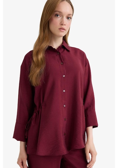 Defacto Bordo Kadın Gömlek F7187ax/br237 Bordo