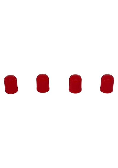 4 Adet Kırmızı Oto Lastik Sibop Kapağı