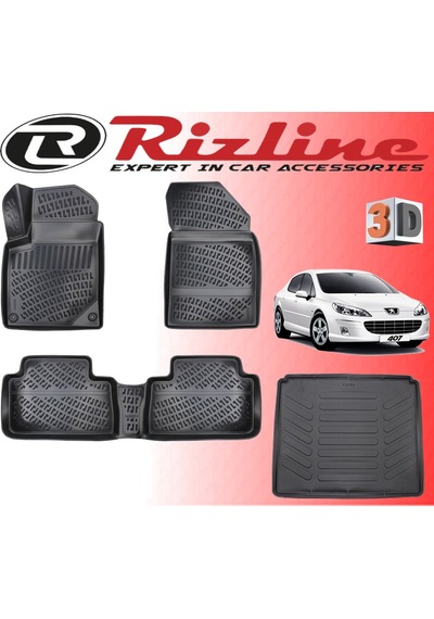 Peugeot 407 3D Paspas + Bagaj Havuzu 2005 - 2010 Arası Rizline N11.19120