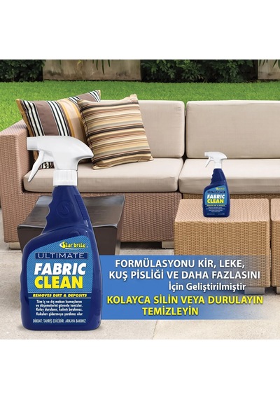Starbrite - Ultimate Kumaş Temizleyici 946 Ml : Dış Mekan Kumaşlarınız İçin Çamaşır Suysuz Derinlemesine Temizlik Ve Polimer Zırhı