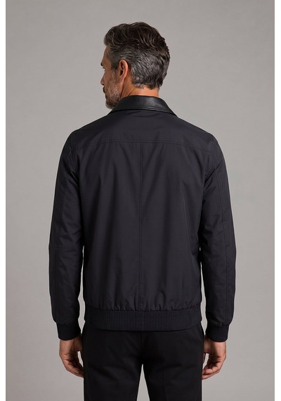 Bisse Siyah Regular Fit Mont Yaka Gömlek Polyamid Elastan Mnt25y25001 D99