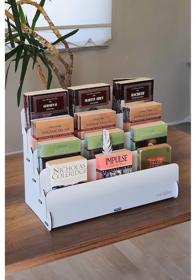 Mini Lucky 4 Raflı Ahşap Masaüstü Mini Kitaplık Montessori Çocuk Kitaplığı Çocuk Odası Kitaplık Beyaz - 570907565 Beyaz Mini Lucky 4 Raflı Ahşap Masaüstü Mini Kitaplık Montessori Çocuk Kitaplığı Çocuk Odası Kitaplık Beyaz - 570907565 Beyaz