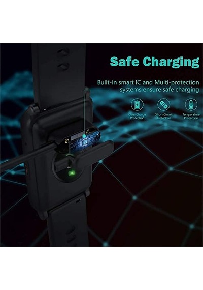 Saat Usb Şarj Aleti Galaxy Fit 2 Sm R220 Ile Uyumlu Akıllı Saat Usb Şarj Kablosu Siyah