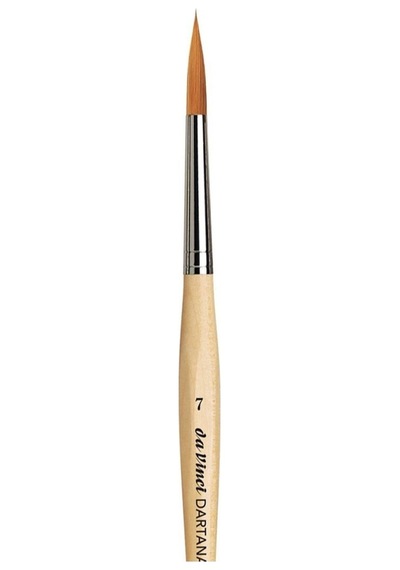 Da Vinci : Seri 188 Dartana Spin Sulu Boya Fırçası Extra Pointed : No:7