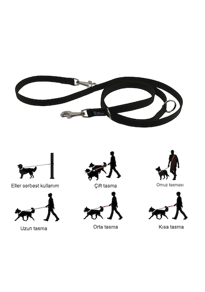Çok Amaçlı Ayarlanabilir Köpek Gezdirme İpi Tasması Haki