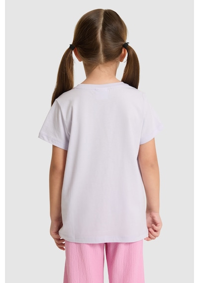 U.s. Polo Assn. Kız Çocuk Lila Tişört Basic 50325631-vr034