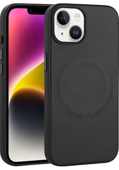 Apple Uyumlu iPhone 14 Plus Kılıf PU Deri Magsafe Wireless Şarj Özellikli Derix Kapak