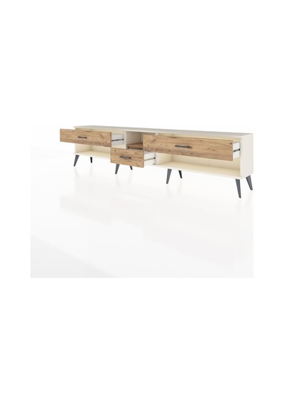 Arges Tv Ünitesi Tek Raflı 3 Çekmeceli 220x30x51 Aytaşı-çam Atlas Çam/atlas Çam - Aytası Arges Tv Ünitesi Tek Raflı 3 Çekmeceli 220x30x51 Aytaşı-çam Atlas Çam/atlas Çam - Aytası