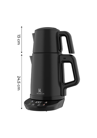 Kitchen Life MCH0012974 Demzade 4'in 1 Dijital 5 Fonksiyonlu Çelik Elektrikli Çay Makinesi