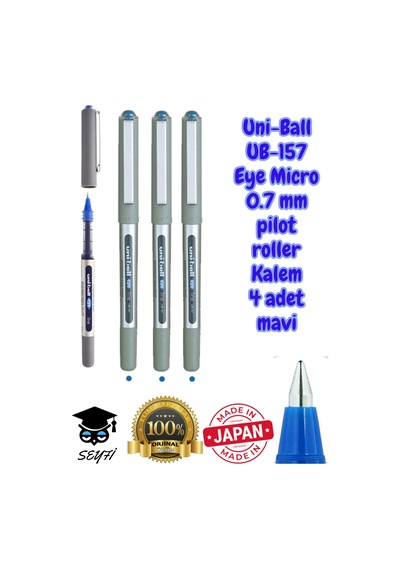 Ub-157 Eye Fine Roller Kalem 0.7 Mm Pilot Kalem Made İn Japan %100 Orjinal Uni-ball Çok Renkli