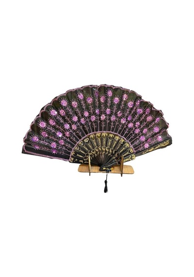 Yelpaze Pullu Şık Doğal Serinletici Yelpaze Pembe
