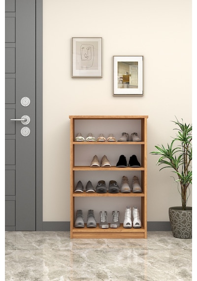 Asra Trend 4 Katlı Açık Raflı Ayakkabılık A-31 %100 MDF Modern Bot Uyumlu Düzenleyici Petra Asra Trend 4 Katlı Açık Raflı Ayakkabılık A-31 %100 MDF Modern Bot Uyumlu Düzenleyici Petra