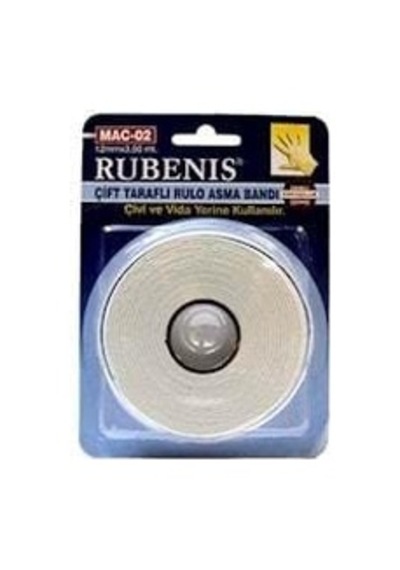 Rubenis Çift Taraflı Bant Köpük Rulo 12x3,50 Mac-02 1