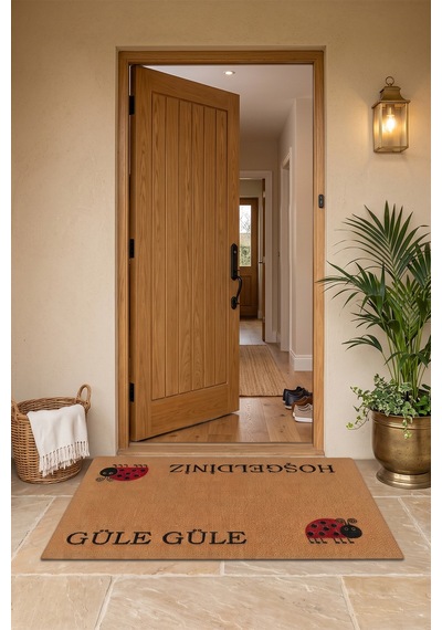 Villadia Home Textile Kapı Önü Paspası Kaymaz Taban Dekoratif Paspas Ev Giriş Antre İç Ve Dış Mekan Paspası 45x70 Cm 24ypycoco