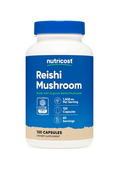 Organic Reishi Mushroom 1,500 Mg 120 Capsules