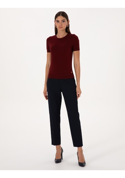 Pierre Cardin Kadın Vişne Kazak /triko 50316341-vr223 Vişne