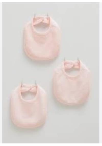 Caramell 3'lü Ağız Önlüğü Pembe - 0-6 Ay - 9022