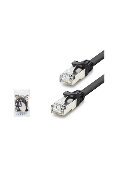 Hadron Hdx5090 Cat7 Ethernet Patch Kablosu 10 Gbps 600 Mhz 1 M - Siyah