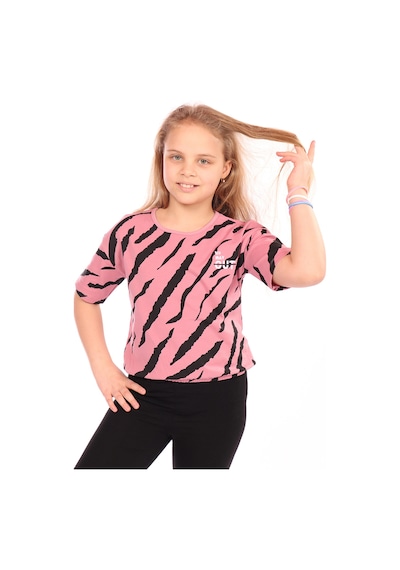 Toontoy Kids Toontoy Kız Çocuk Komple Baskılı Tişört Gülkurusu