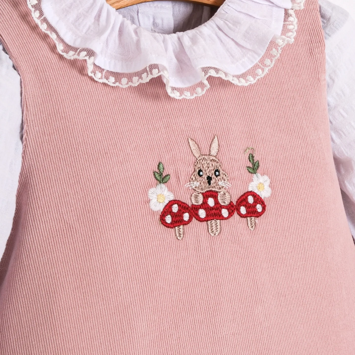 Momercy Scarlet Kız Bebek Gömlek Ve Elbise Pembe