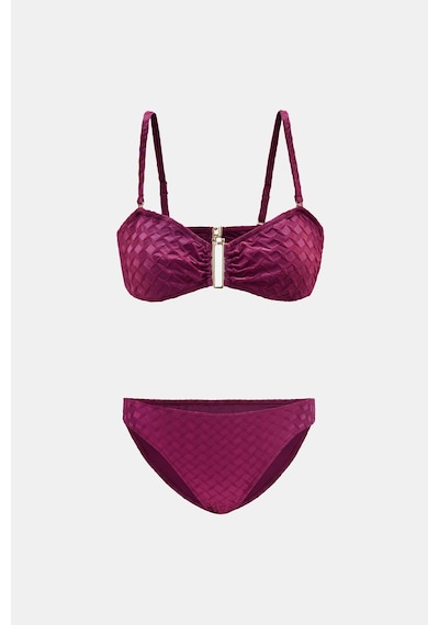 Amarelle Olympos Mor Çıkarılabilir Süngerli Straplez Bikini Takım Mor