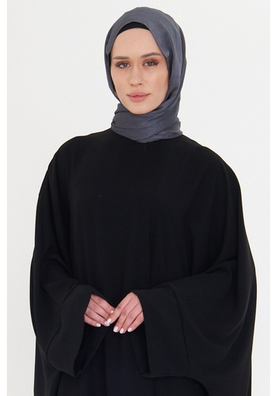 Hürrem Bone Antrasit Düz Klasik Şal Turlu Polyester Lüx Janjan 202126 25 Antrasit