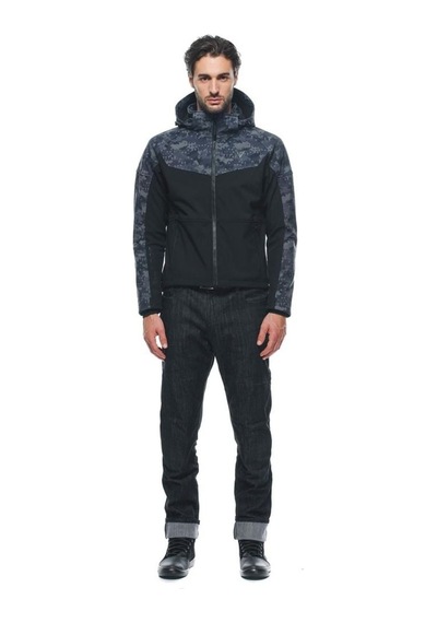 Dainese Ignite Tex Ceket Siyah Camo Gri